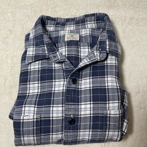 J. Crew Blue and White Checkered Button Down Shirt